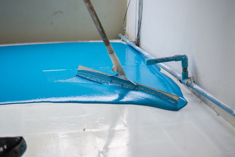 epoxy flooring installation on concrete floor