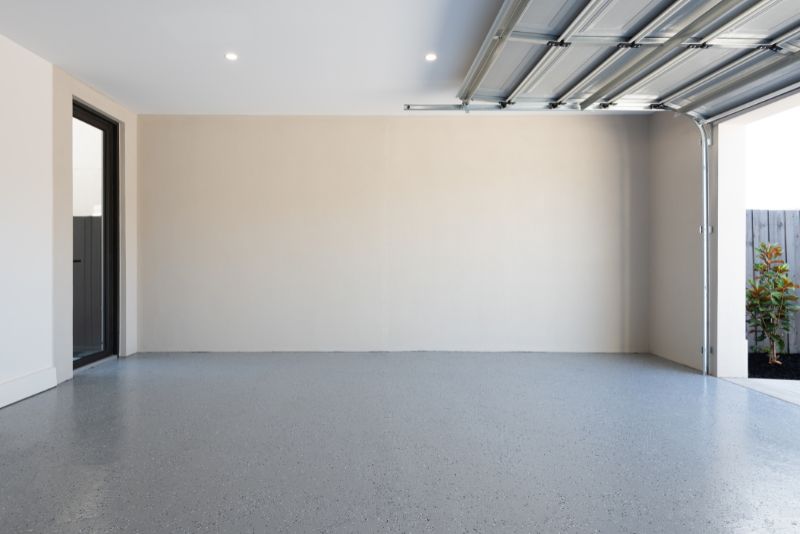 clear epoxy garage floor
