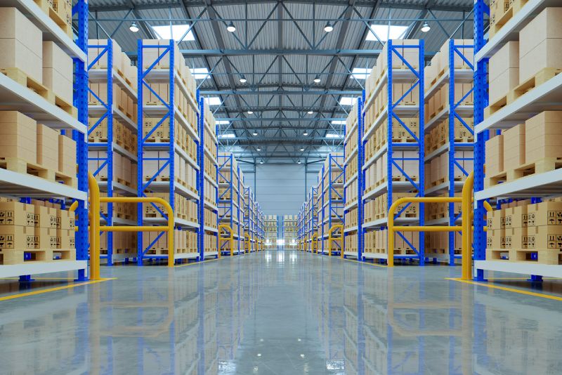 Epoxy floor coating system applied in an industrial facility